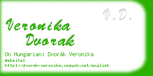 veronika dvorak business card